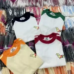Áo thun nữ Baby Tee ôm body từ 35kg - 55kg in Hình Con Chó bên trái