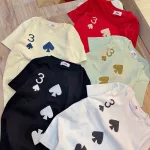 Áo thun nữ Baby Tee ôm body từ 35kg - 55kg in hình lá bài
