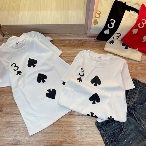 Áo thun nữ Baby Tee ôm body từ 35kg - 55kg in hình lá bài