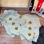Áo thun nữ Baby Tee ôm body từ 35kg - 55kg in hình lá bài