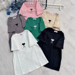 Áo thun nữ Baby Tee ôm body từ 35kg - 55kg in hình trái tim chữ A
