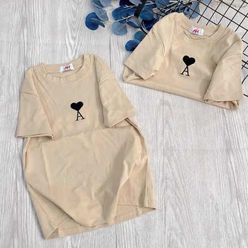 Áo thun nữ Baby Tee ôm body từ 35kg - 55kg in hình trái tim chữ A