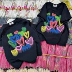 Áo thun nữ Baby Tee ôm body từ 35kg - 55kg In hình trái tim màu