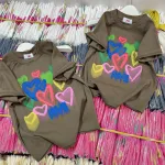Áo thun nữ Baby Tee ôm body từ 35kg - 55kg In hình trái tim màu