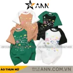 Áo thun nữ Baby Tee ôm body từ 35kg - 55kg in nhiều hình chú mèo