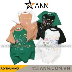 Áo thun nữ Baby Tee ôm body từ 35kg - 55kg in nhiều hình chú mèo
