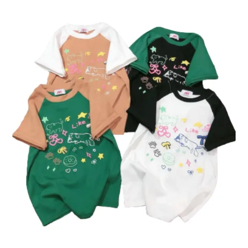 Áo thun nữ Baby Tee ôm body từ 35kg - 55kg in nhiều hình chú mèo