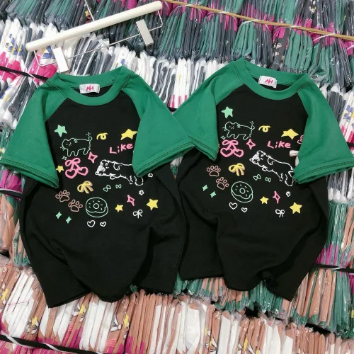 Áo thun nữ Baby Tee ôm body từ 35kg - 55kg in nhiều hình chú mèo