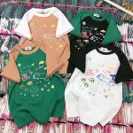 Áo thun nữ Baby Tee ôm body từ 35kg - 55kg in nhiều hình chú mèo
