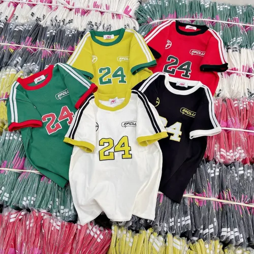 Áo thun nữ Baby Tee ôm body từ 35kg - 55kg In Số 24