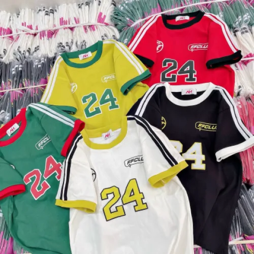 Áo thun nữ Baby Tee ôm body từ 35kg - 55kg In Số 24