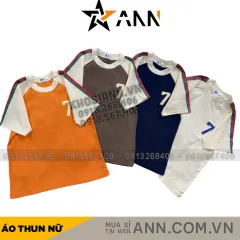 Áo thun nữ Baby Tee ôm body từ 35kg - 55kg in số 7 bên trái ngực