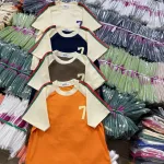 Áo thun nữ Baby Tee ôm body từ 35kg - 55kg in số 7 bên trái ngực