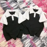 Áo thun nữ Cổ Bẻ thuê logo gấu Baby Tee ôm body từ 35kg - 55kg