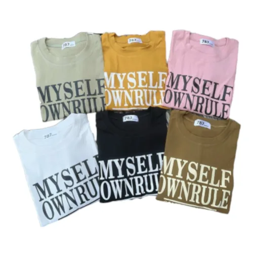 Áo thun nữ có dây rút in chữ MYSELF Baby Tee ôm body từ 35kg - 55kg
