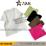 Áo thun nữ cổ tim trơn Baby Tee ôm body từ 35kg - 55kg