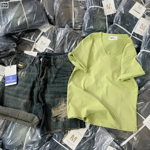Áo thun nữ cổ tim trơn Baby Tee ôm body từ 35kg - 55kg