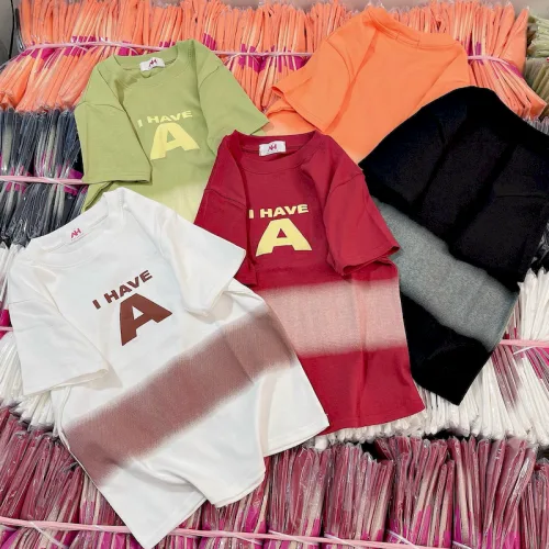 Áo Thun Nữ Cổ Tròn Baby Tee In Chữ A Mạc AH787