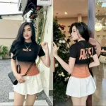 Áo Thun Nữ Cổ Tròn Baby Tee In Chữ AUGUST16 Mạc AH787