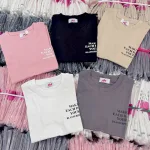 Áo Thun Nữ Cổ Tròn Baby Tee In Chữ Bên Ngực Mạc AH787