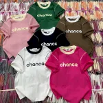 Áo Thun Nữ Cổ Tròn Baby Tee In Chữ Chance Mạc AH787
