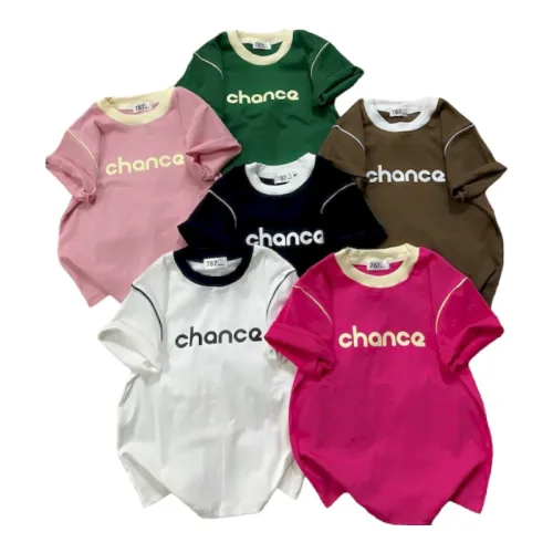 Áo Thun Nữ Cổ Tròn Baby Tee In Chữ Chance Mạc AH787