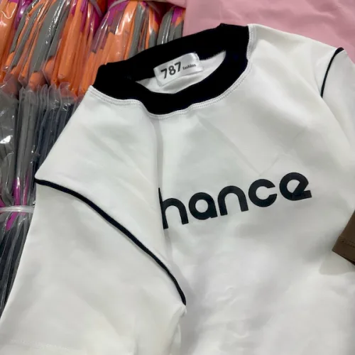 Áo Thun Nữ Cổ Tròn Baby Tee In Chữ Chance Mạc AH787
