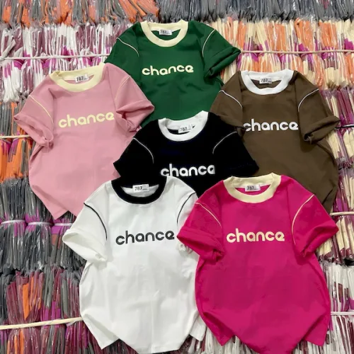 Áo Thun Nữ Cổ Tròn Baby Tee In Chữ Chance Mạc AH787