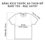 Áo Thun Nữ Cổ Tròn Baby Tee In Chữ HinMi Mạc AH787
