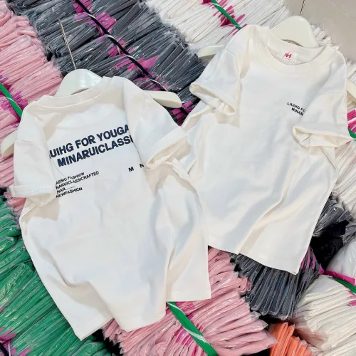 Áo Thun Nữ Cổ Tròn Baby Tee In Chữ Nhỏ Trước Sau Mạc AH787