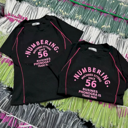 Áo Thun Nữ Cổ Tròn Baby Tee In Chữ Numbering Mạc AH787
