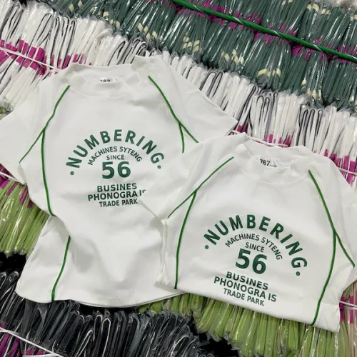 Áo Thun Nữ Cổ Tròn Baby Tee In Chữ Numbering Mạc AH787