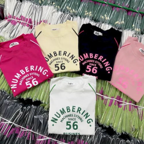 Áo Thun Nữ Cổ Tròn Baby Tee In Chữ Numbering Mạc AH787