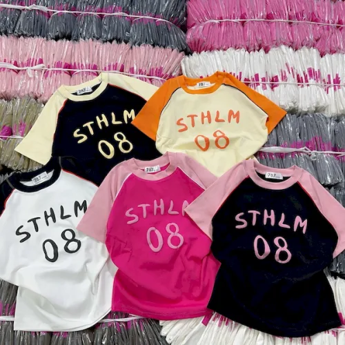 Áo Thun Nữ Cổ Tròn Baby Tee In Chữ STHLM 08 Mạc AH787