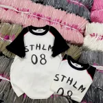 Áo Thun Nữ Cổ Tròn Baby Tee In Chữ STHLM 08 Mạc AH787