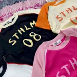 Áo Thun Nữ Cổ Tròn Baby Tee In Chữ STHLM 08 Mạc AH787