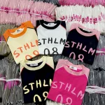 Áo Thun Nữ Cổ Tròn Baby Tee In Chữ STHLM 08 Mạc AH787