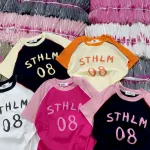 Áo Thun Nữ Cổ Tròn Baby Tee In Chữ STHLM 08 Mạc AH787