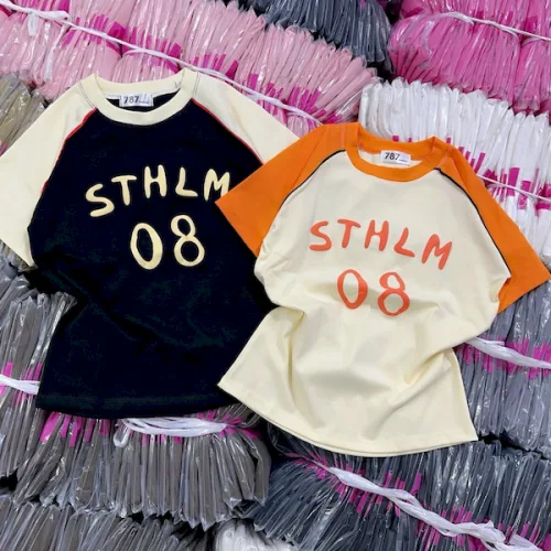 Áo Thun Nữ Cổ Tròn Baby Tee In Chữ STHLM 08 Mạc AH787