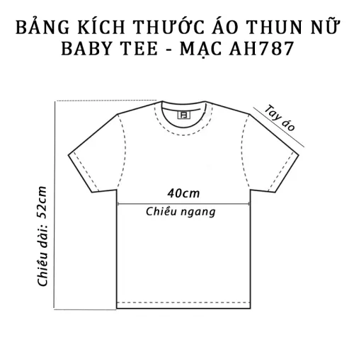 Áo Thun Nữ Cổ Tròn Baby Tee In Chữ The Famous Mạc AH787