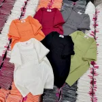 Áo Thun Nữ Cổ Tròn Baby Tee In Dập Nổi Chữ BOSTON Mạc AH787