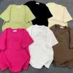 Áo Thun Nữ Cổ Tròn Baby Tee In Dập Nổi Chữ ICE Mạc AH787