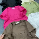 Áo Thun Nữ Cổ Tròn Baby Tee In Dập Nổi Chữ ICE Mạc AH787