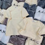 Áo Thun Nữ Cổ Tròn Baby Tee In Dập Nổi Chữ Nhuyễn Mạc AH787