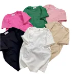 Áo Thun Nữ Cổ Tròn Baby Tee In Dập Nổi Hình Nơ Mạc AH787