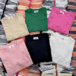 Áo Thun Nữ Cổ Tròn Baby Tee In Dập Nổi Hình Nơ Mạc AH787