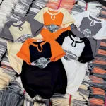 Áo Thun Nữ Cổ Tròn Baby Tee In Hình Cổ Khoét Giọt Nước Mạc AH787