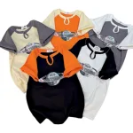Áo Thun Nữ Cổ Tròn Baby Tee In Hình Cổ Khoét Giọt Nước Mạc AH787
