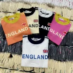 Áo Thun Nữ Cổ Tròn Baby Tee In Logo Chữ ENGLAND Mạc AH787