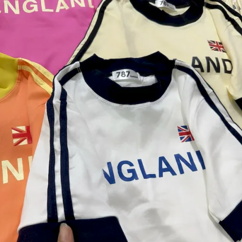 Áo Thun Nữ Cổ Tròn Baby Tee In Logo Chữ ENGLAND Mạc AH787